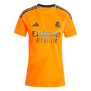 camiseta-Real-Madrid-away-segunda-equipacion-femenina-fan-2024-24-25-naranja